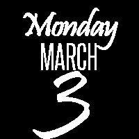 Monday, March 3