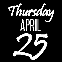 Thursday, April 25
