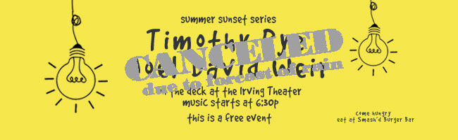 Summer Sunset Series featuring Timothy Rye and Joel David 		Weir