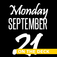 Monday, Setpember 21